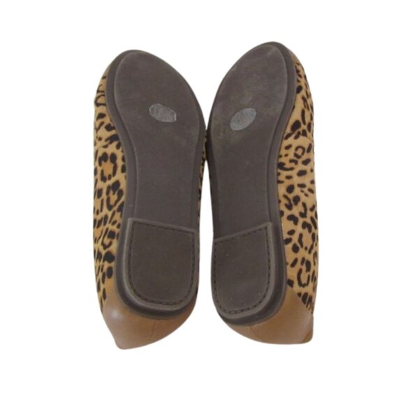 Vionic Minna Leopard Calf Hair Ballet Flats Size 9M With Bow Accent - Picture 6 of 6